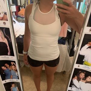 White lulu lemon tank top